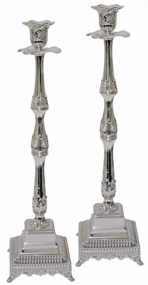 Silver Plated Candle Sticks Eichlers