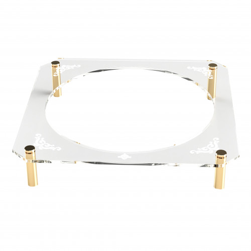 Acrylic Seder Plate Stand Gold Standoffs Engraved Eichlers