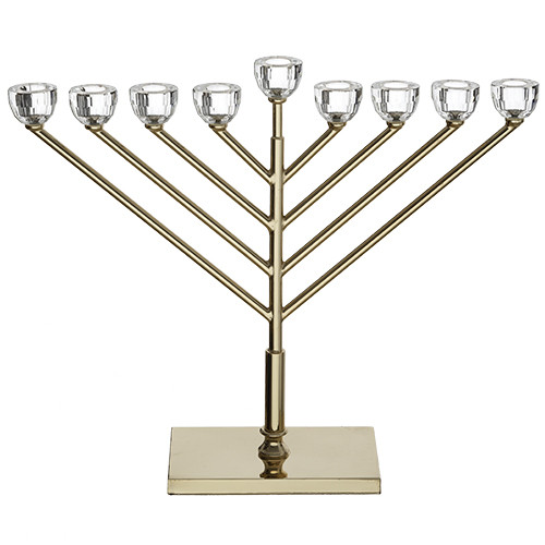 Menorah With Crystal Cups Eichlers